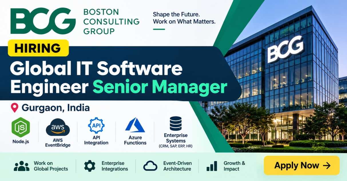 Global IT Software Engineer Senior Manager Gurgaon